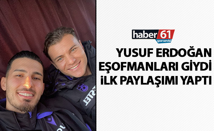 Yusuf Erdoğan ayağının tozuyla eşofmanları giydi
