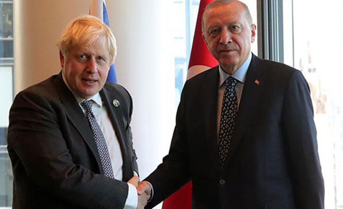 Cumhurbaşkanı Erdoğan Borıs Johnson ile görüştü