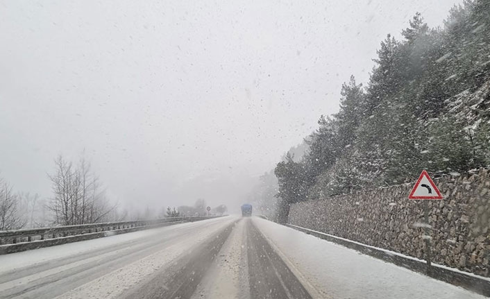 Sinop’ta kar yağışı