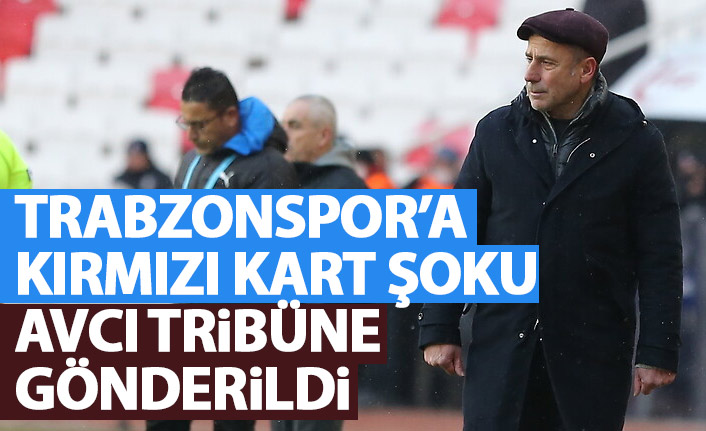 Trabzonspor’a kırmızı kart şoku! Tribüne gönderildi