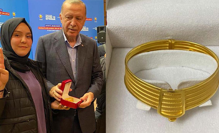 Cumhurbaşkanı Erdoğan'dan üniversite öğrecisine Trabzon hasırı