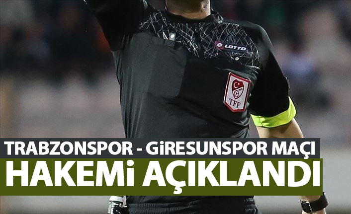 Trabzonspor maçını yönetecek hakem açıklandı