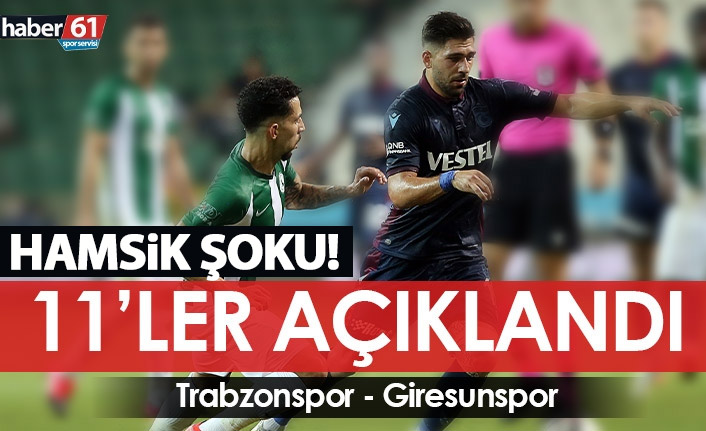 Trabzonspor Giresunspor maçının kadroları açıklandı