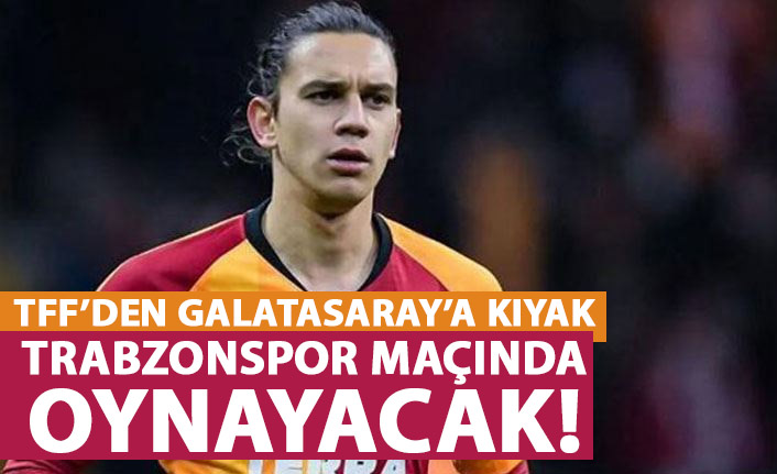 Galatasaraylı futbolcunun cezası indirildi! Trabzonspor maçında oynayacak!