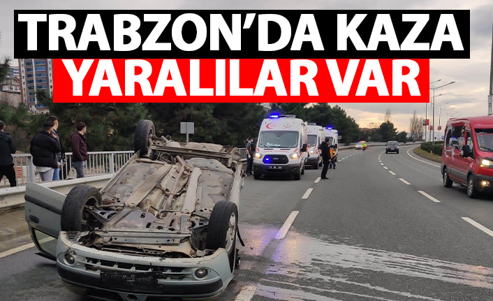 Trabzon'un Of ilçesinde trafik kazası! Yaralılar var.22 Ocak 2022