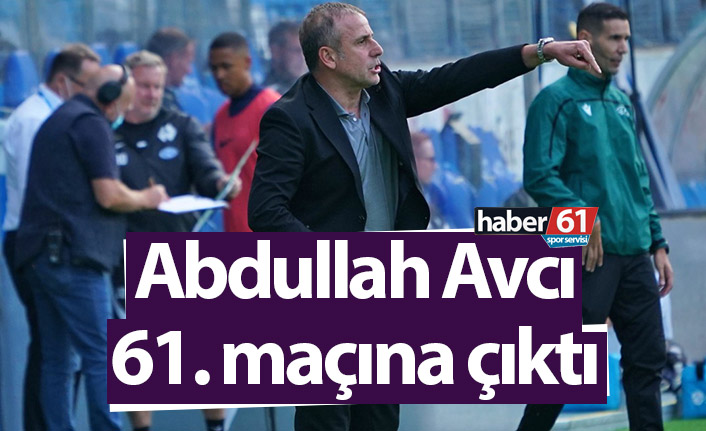 Abdullah Avcı Trabzonspor’la 61. maçına çıktı
