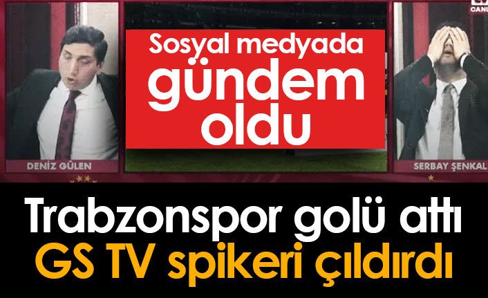 Trabzonspor'un golünde Galatasaray TV'deki o an!