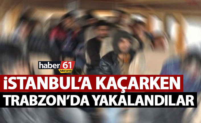 Kaçak göçmenler Trabzon’da yakalandı!