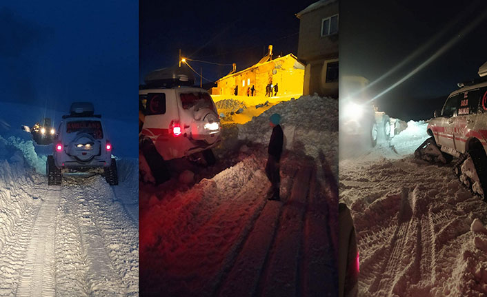 Bayburt'ta mezradaki hasta için 6 saat süren seferberlik
