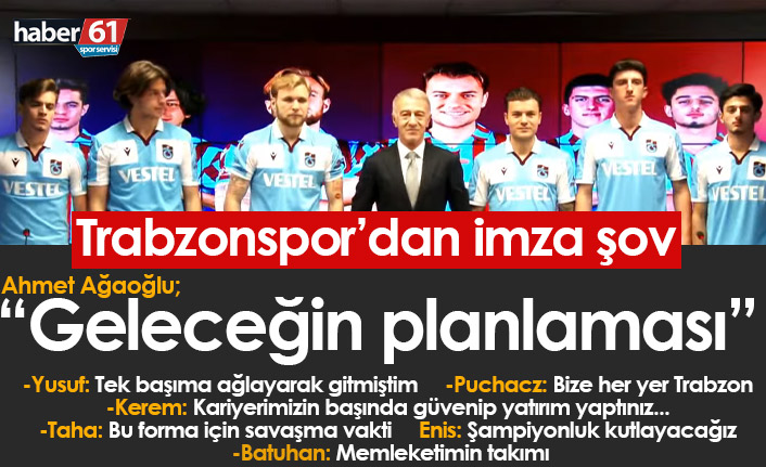 Trabzonspor 6 futbolcuya imza attırdı