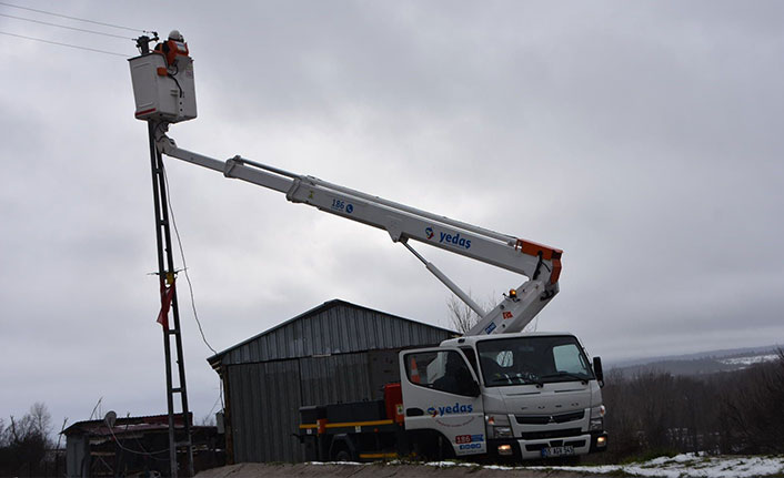 Sinop'ta elektrik arızaları gideriliyor