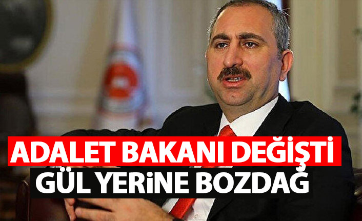 Adalet Bakanı Abdulhamit Gül istifa etti! Yerine Bekir Bozdağ