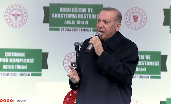 Cumhurbaşkanı Erdoğan Giresun'da: "Faizi indireceğiz ve indiriyoruz. Bilin ki enflasyon da inecek"