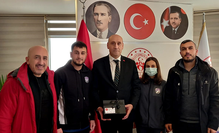 Ortahisar Spor Koleji'nden Birdal Öztürk'e ziyaret