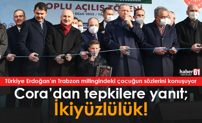 Salih Cora'dan mitingdeki çocuğun sözlerine tepki gösterenlere: İkiyüzlülük!