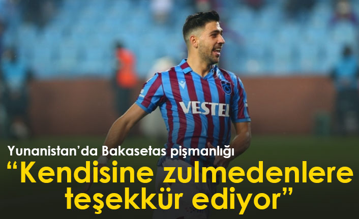 Yunanistan'da Bakasetas pişmanlığı