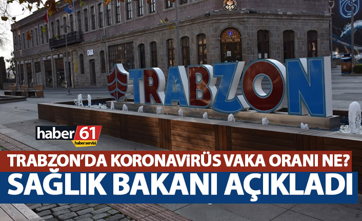 Trabzon'daki koronavirüs vaka oranı ne? Bakan Koca açıkladı