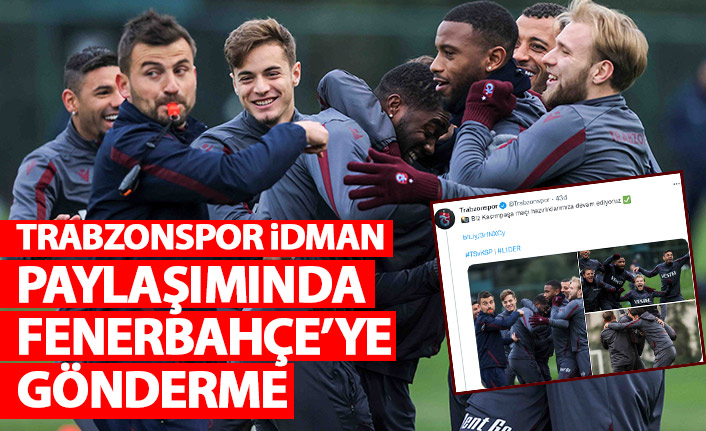 Trabzonspor'da Kasımpaşa hazırlıkları sürüyor! İmalı paylaşım