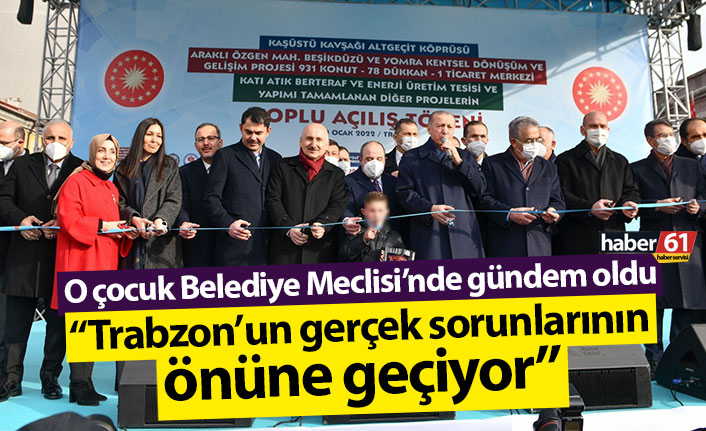 Cumhurbaşkanı Erdoğan’ın mitinginde sahneye çıkan çocuk mecliste gündem oldu