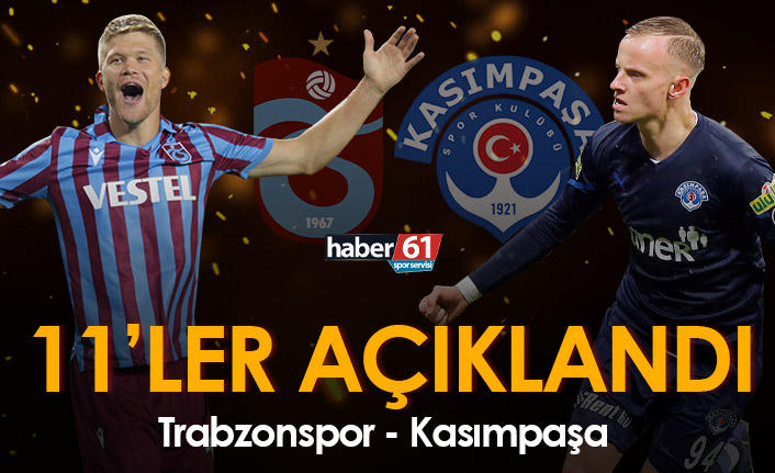 Trabzonspor Kasımpaşa maçının kadroları açıklandı
