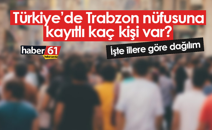 Türkiye'de Trabzon nüfusuna kayıtlı kaç kişi var? En çok Trabzonlu hangi ilde?