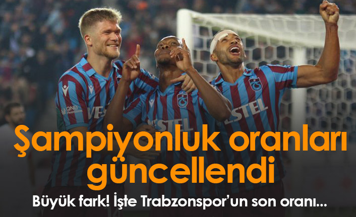 Süper Lig'de şampiyonluk oranları güncellendi 07.02.2022