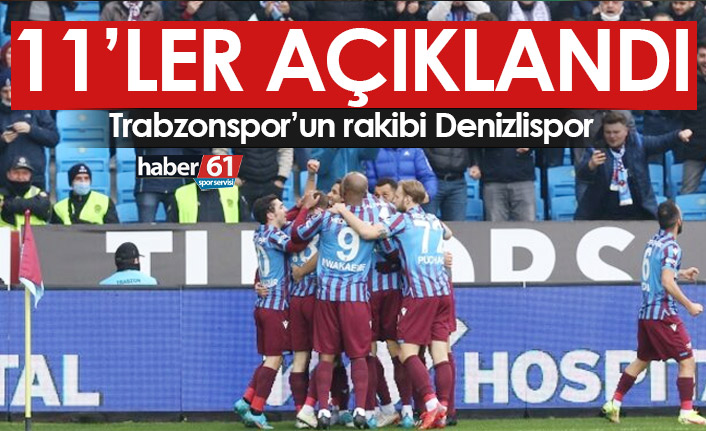 Trabzonspor’un Denizlispor maçı kadroları belli oldu
