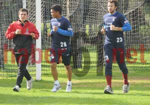 Teo takımla beraber çalıştı