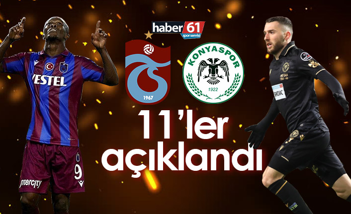 Trabzonspor Konyaspor maçının kadroları açıklandı