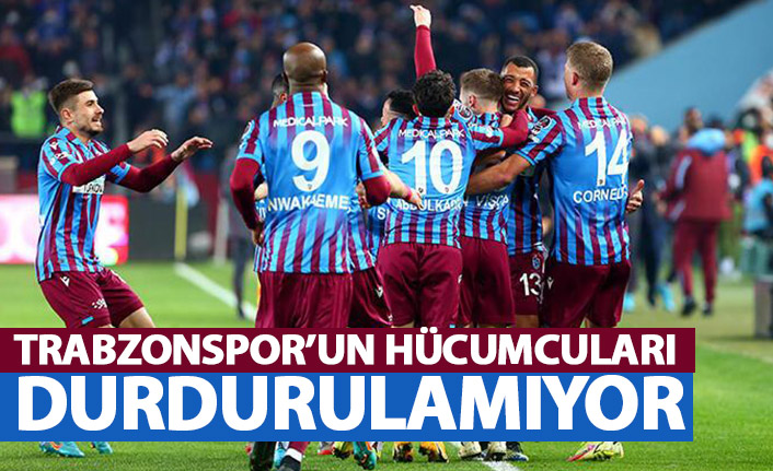 Trabzonspor'un hücumcuları durdurulamıyor