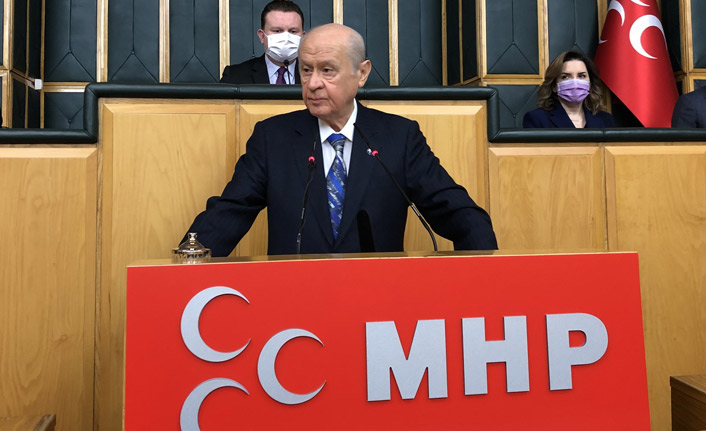 Bahçeli'den, 6 liderin tarihi zirvesine karikatürlü çıkış! "Zillet ittifakı bölücülük ittifakıdır"