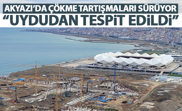Akyazı Stadı'nda çökme tartışmaları sürüyor "Uydudan tespit edildi"
