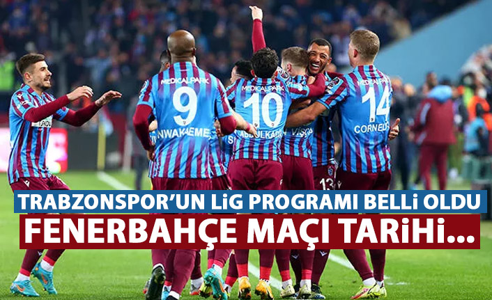 Süper Lig'de 4 haftalık maç programı belli oldu! Fenerbahçe - Trabzonspor maçı tarihi...