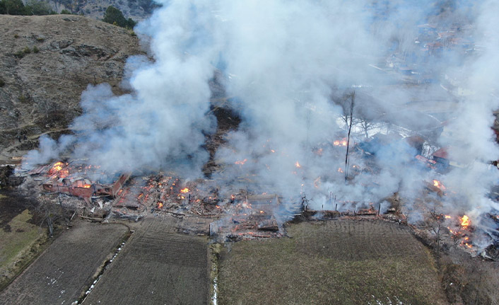 Kastamonu'da bir köy alevlere teslim oldu