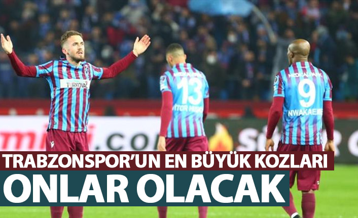 Trabzonspor'un Alanyaspor karşısındaki kozları onlar olacak!