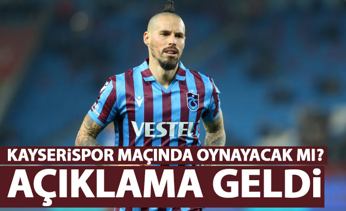 Hamsik Kayserispor maçında oynayacak mı? Açıklama geldi
