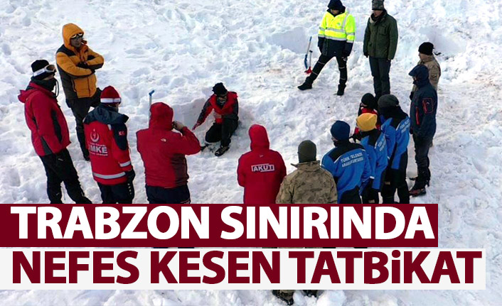 Trabzon sınırında nefes kesen tatbikat