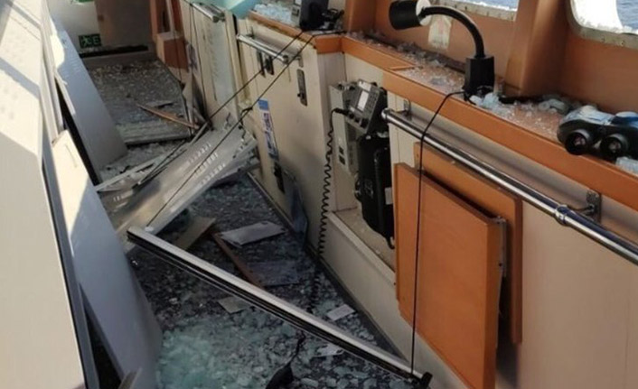 Karadeniz'de Türk iş insanının gemisi vuruldu