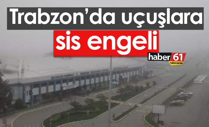 Trabzon'da sis uçuşları vurdu