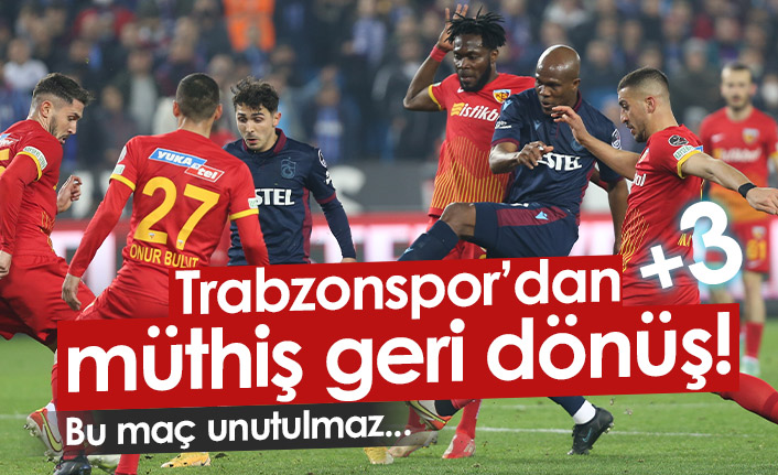 Trabzonspor’dan unutulmaz geri dönüş!