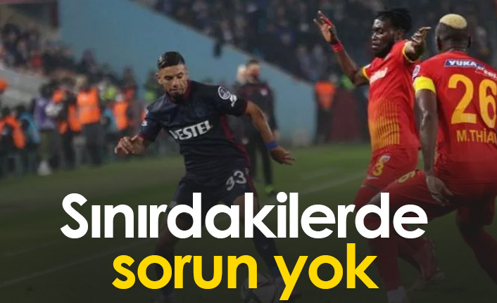 Trabzonspor'da sınırdaki isimlerde problem  çıkmadı