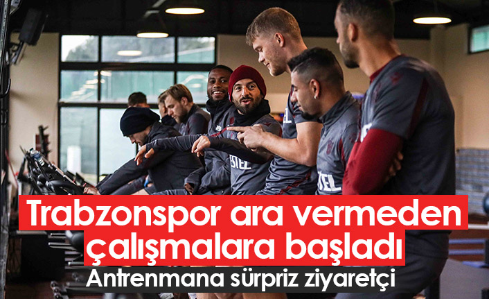 Trabzonspor kupa maçı hazırlıklarına başladı