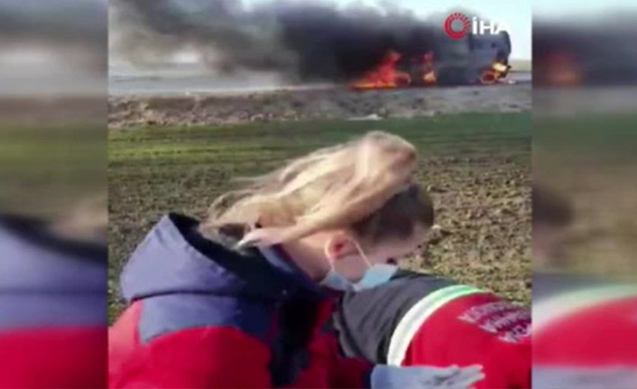 Rus askerleri ambulansı vurdu