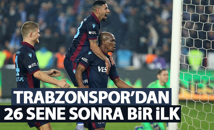 Trabzonspor'dan 26 yıl sonra bir ilk