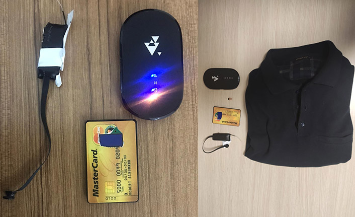 Trabzon'da ehliyet sınavında şok! Düzenekle yakalandı