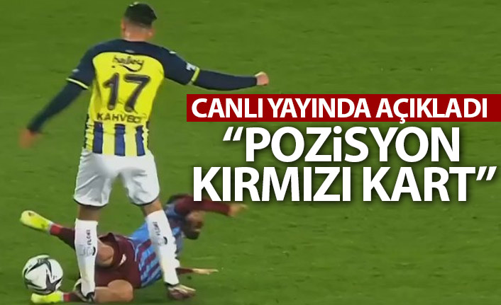 Canlı yayında açıkladı: İrfan Can'ın hareketi kırmızı kart