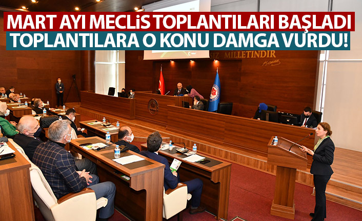 Büyükşehir Belediye meclisi mart ayı ilk toplantısı yapıldı