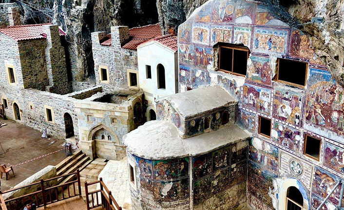 Sümela Manastırı'nda sona gelindi! Ziyarete açılacak