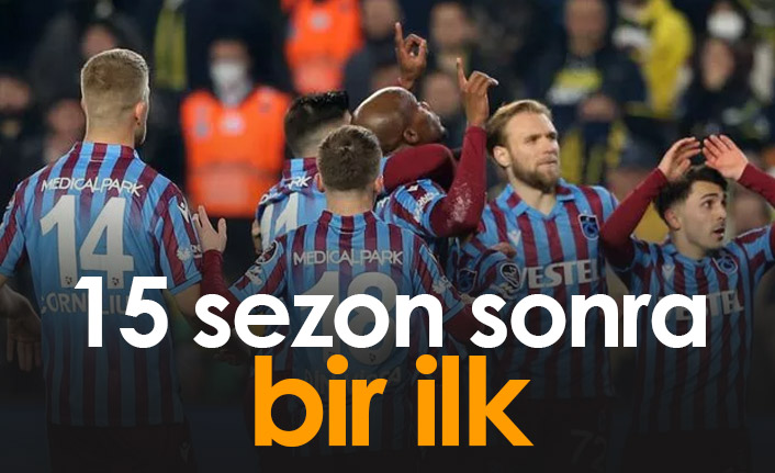 Trabzonspor'dan 15 sezon sonra bir ilk