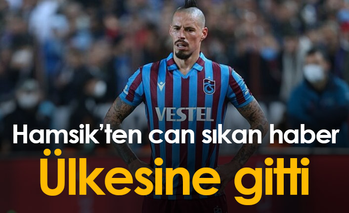 Trabzonspor'dan Hamsik açıklaması! Ülkesine gitti...